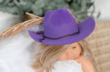 Purple Cowboy / Cowgirl Hat - Doll