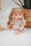 Gingham Bodysuit - Tan + White - DOLL