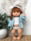 Blue Cardigan Sweater - Doll