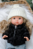 Ivory Knit Hat & Scarf - DOLL