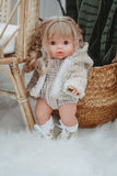 Gingham Bodysuit - Tan + White - DOLL