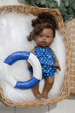 Navy Blue Polka Dot Swim - DOLL