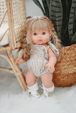 Gingham Bodysuit - Tan + White - DOLL