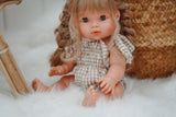 Gingham Bodysuit - Tan + White - DOLL