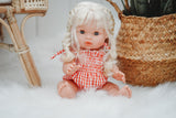 Gingham Bodysuit - Red + White - DOLL