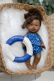 Navy Blue Polka Dot Swim - DOLL