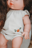 Orange Grove Waffle Knit Romper  - Doll