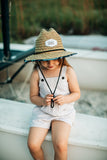 Straw Sun Hat - Wanderlust Charcoal