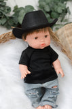 Black Cowboy / Cowgirl Hat- DOLL