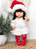 Red Snowflake Tights - DOLL