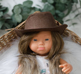 Brown Cowboy Hat - Doll