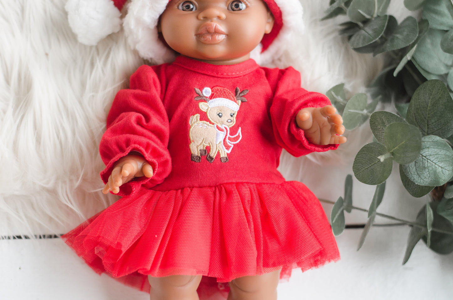 Rudolph Tutu Dress- Doll