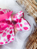 Pink Heart Satin Robe & Slippers - DOLL