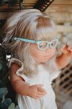 Turquoise Glasses - Doll