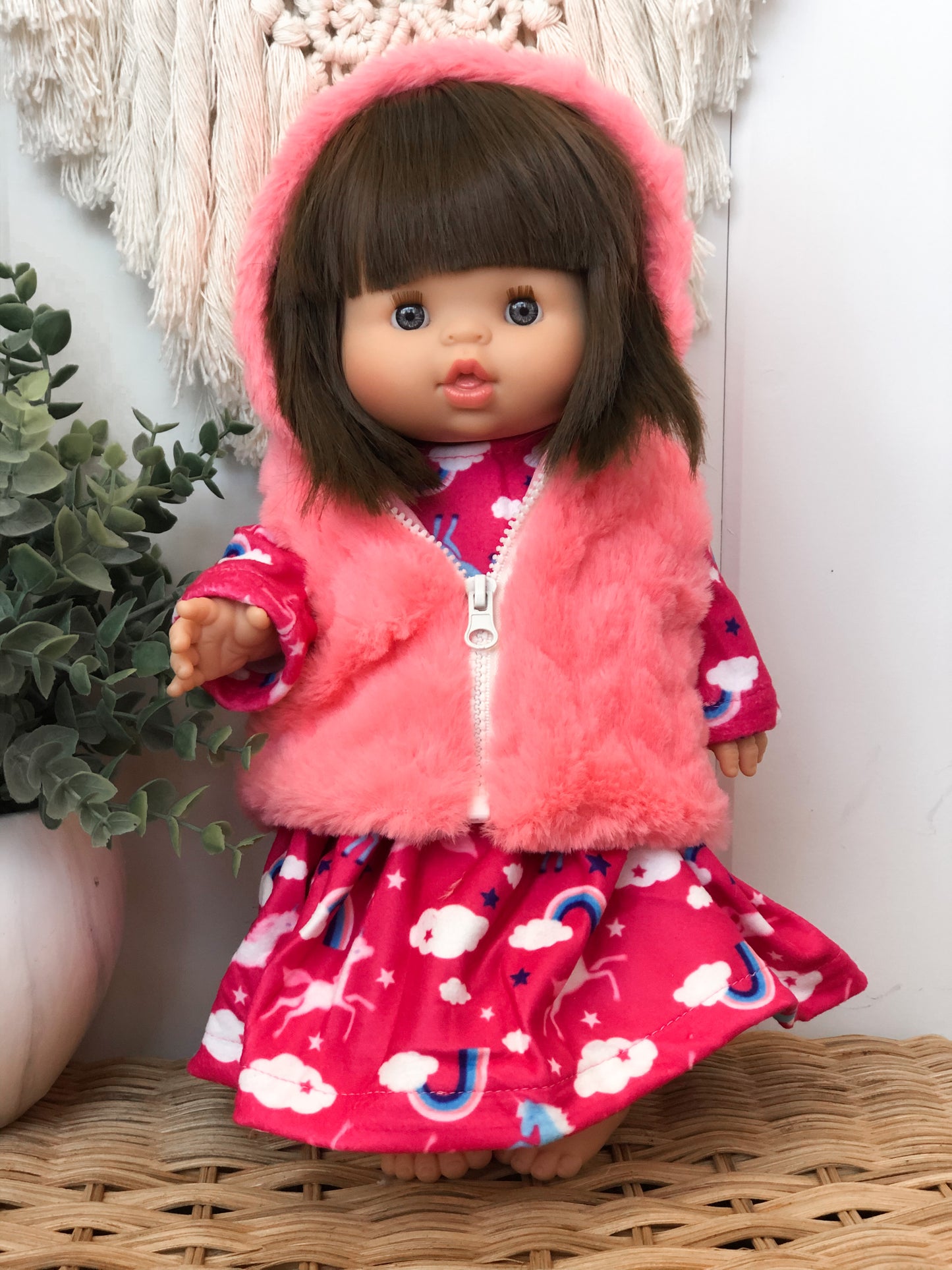 Furry Coral Vest - DOLL