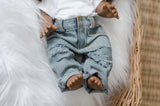 Denim Distressed Pants - Doll