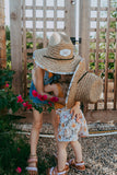 Straw Sun Hat - Norah Floral