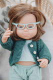 Turquoise Glasses - Doll