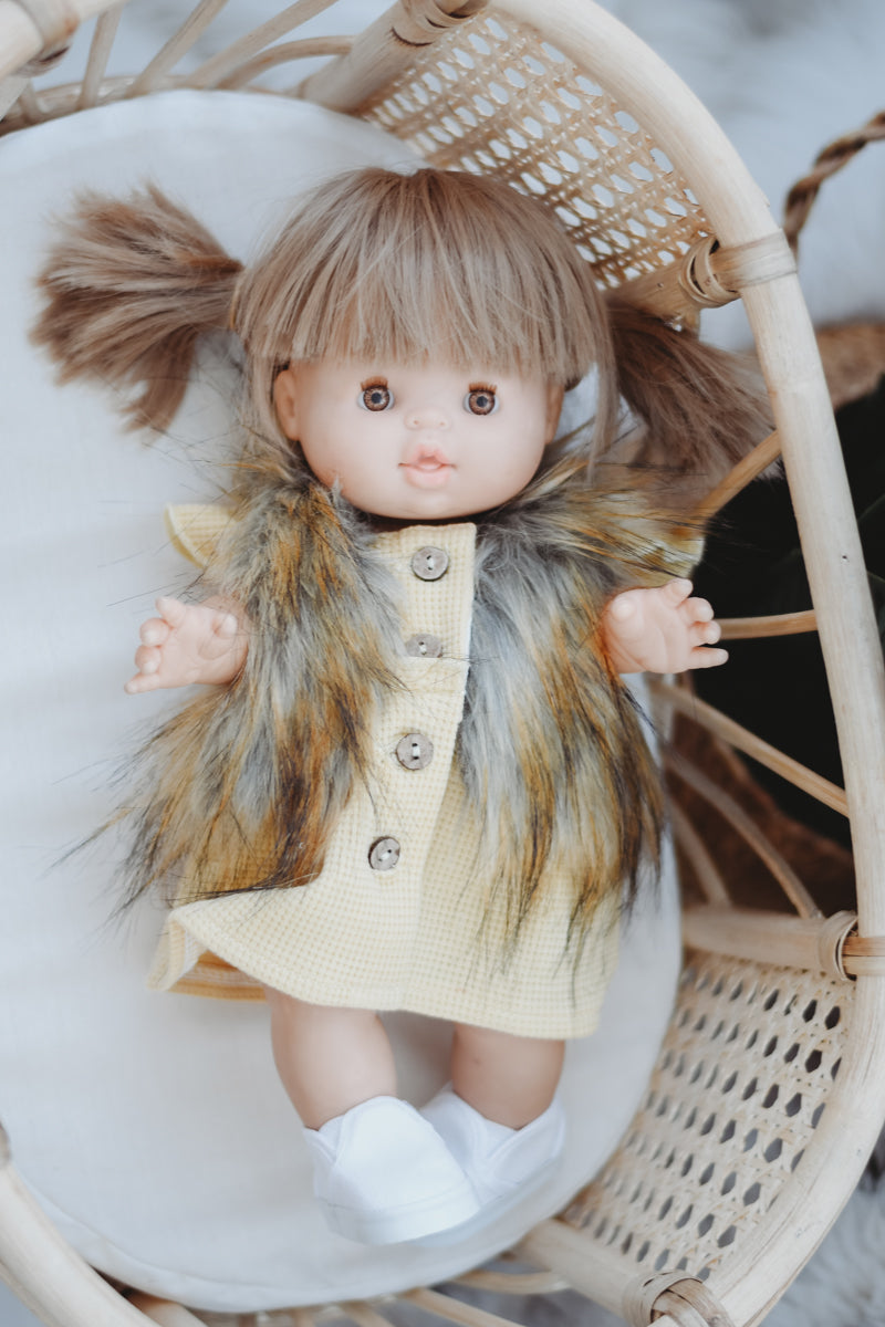 Banana Dress with Buttons - Doll