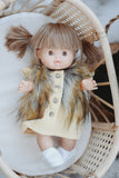 Mustard Dress with Buttons - Doll