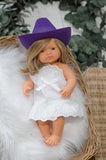 Purple Cowboy / Cowgirl Hat - Doll