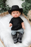 Black Cowboy / Cowgirl Hat- DOLL