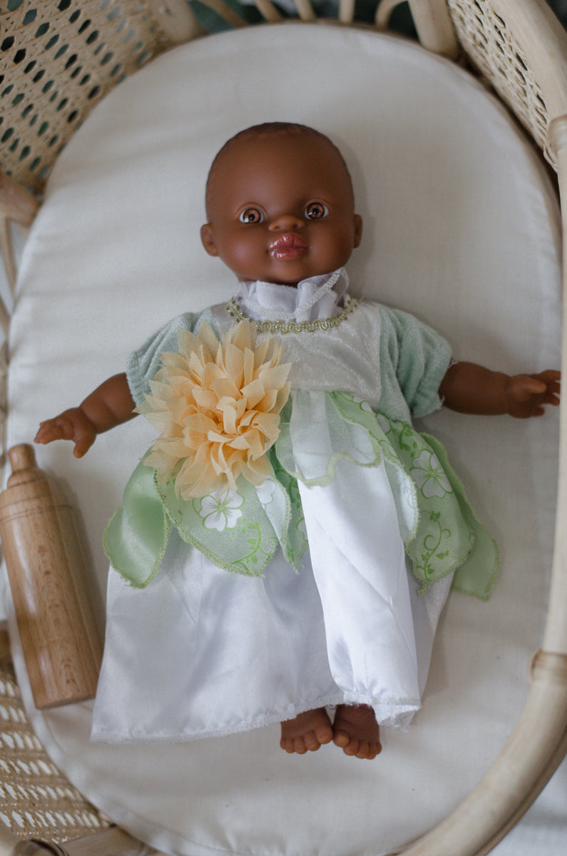 Tiana Inspired Princess Dress- Doll