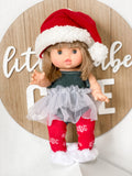 Red Snowflake Tights - DOLL