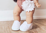 White Slip-On Sneakers - Doll