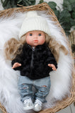 Ivory Knit Hat & Scarf - DOLL