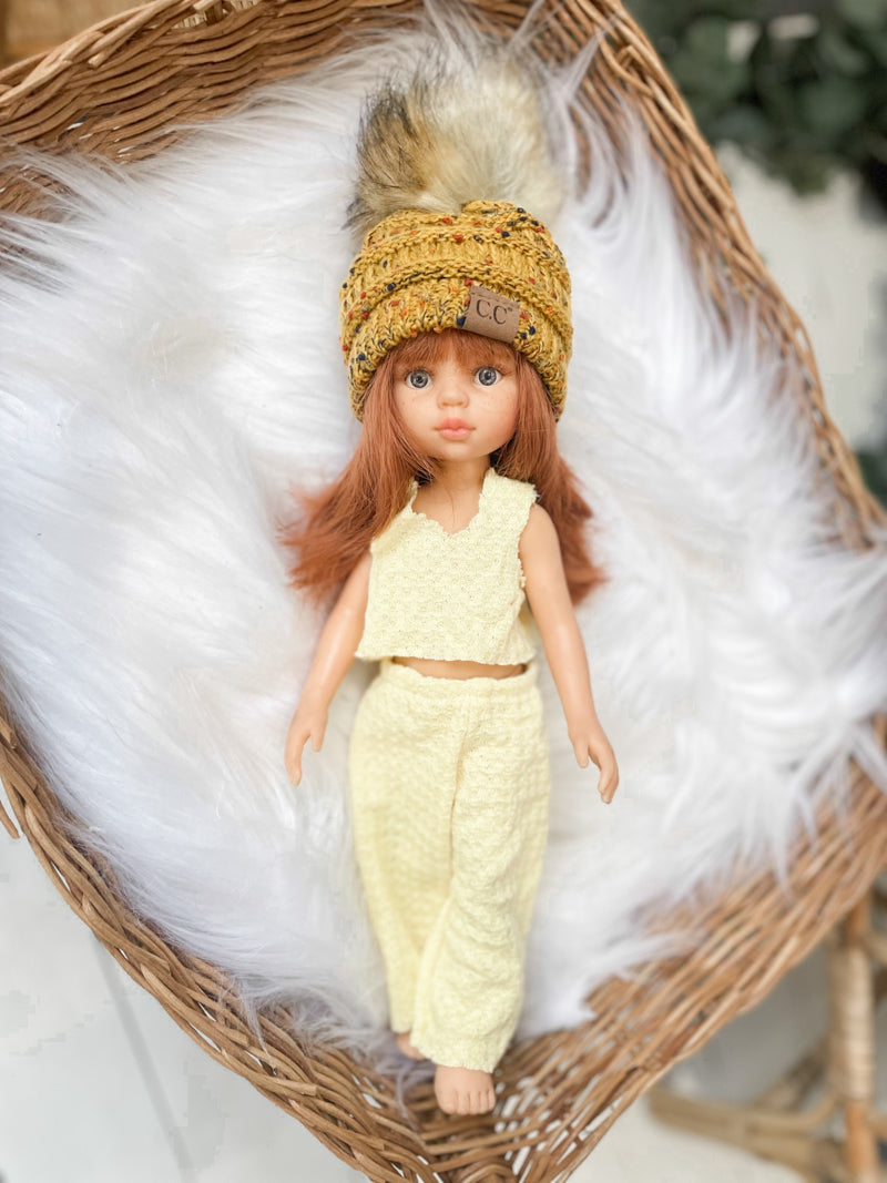 CC Beanie > Speckled Mustard - DOLL