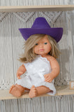 Purple Cowboy / Cowgirl Hat - Doll