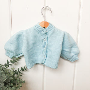 Blue Cardigan Sweater - Doll