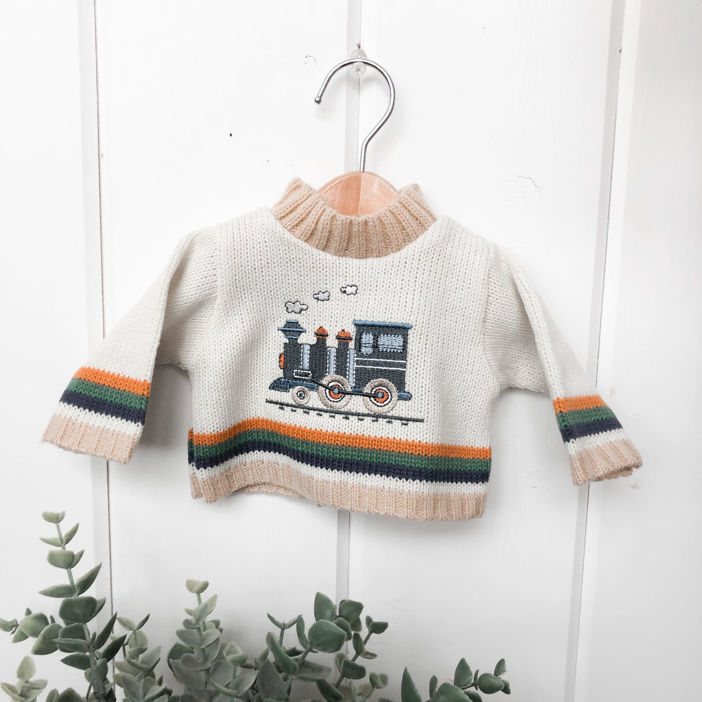 Vintage Train Sweater - Doll