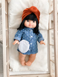 Denim Polka Dot Dress + Purse - DOLL