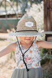 Straw Sun Hat - Norah Floral