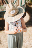 Straw Sun Hat - Norah Floral